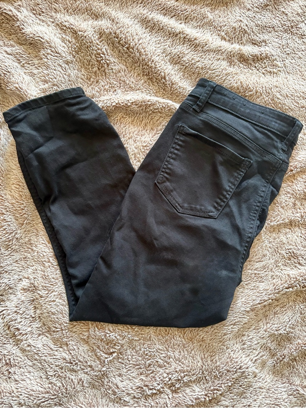 Classic Black Women's Jeans - 3/4 Length Slim Fit